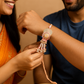 🌸 Designer Rakhi & Lumba combo