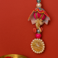 Elegant Floral Pearl Rakhi for Brothe