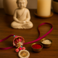 Elegant Floral Pearl Rakhi for Brothe