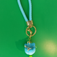 Blue Flower Keychain-
