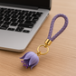 Purple Flower Keychain