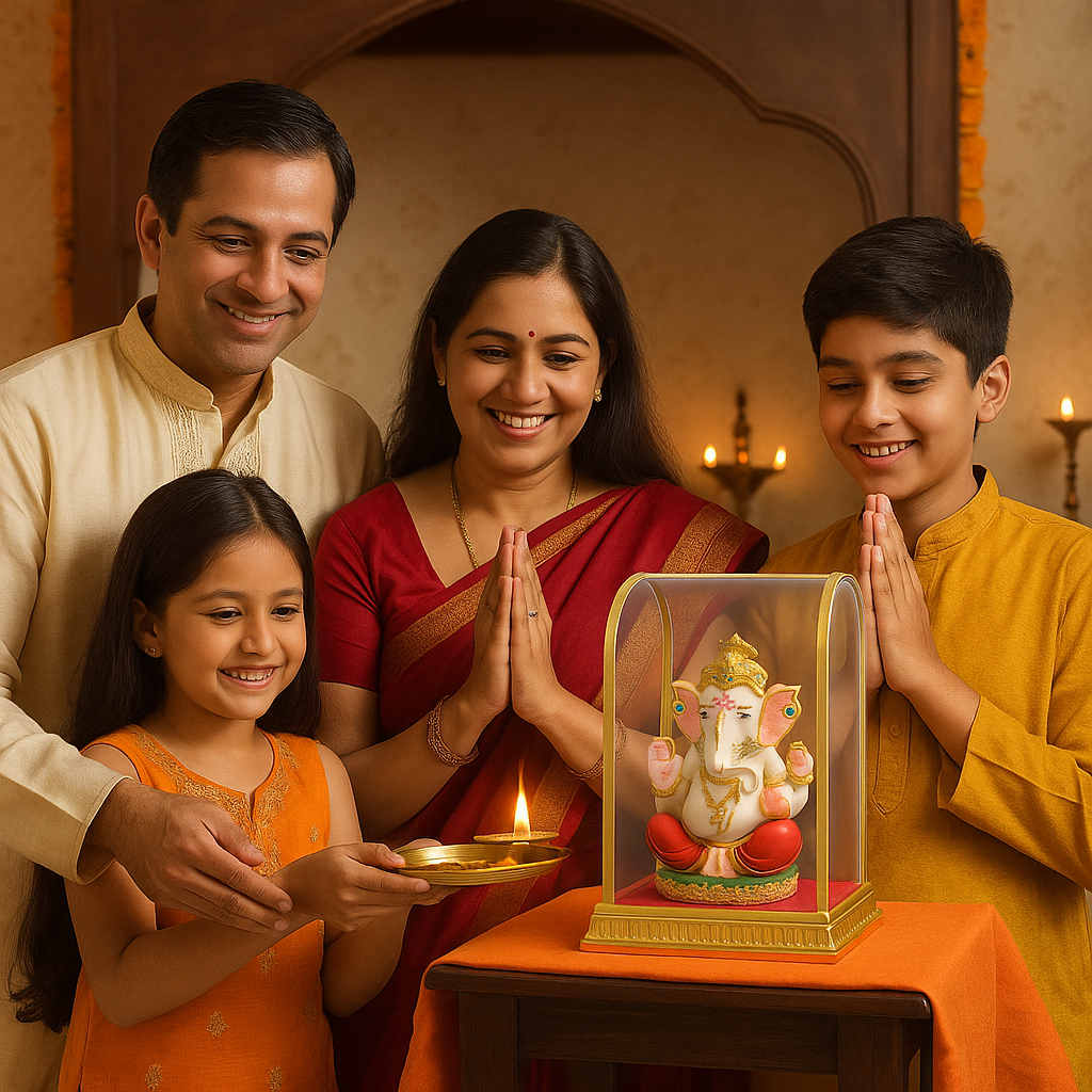 Elegant Lord Ganesha Idol home decor-