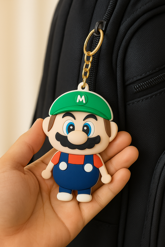 "Mario Style Cartoon Keychain