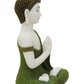 🙏 Elegant White & Green Buddha