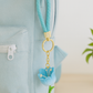 Blue Flower Keychain-