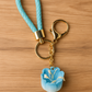 Blue Flower Keychain-