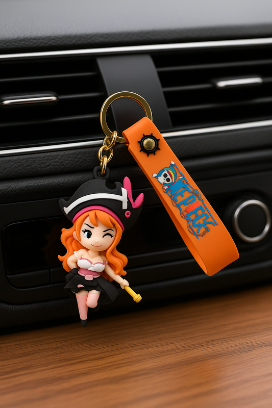 Anime Pirate Girl Keychain