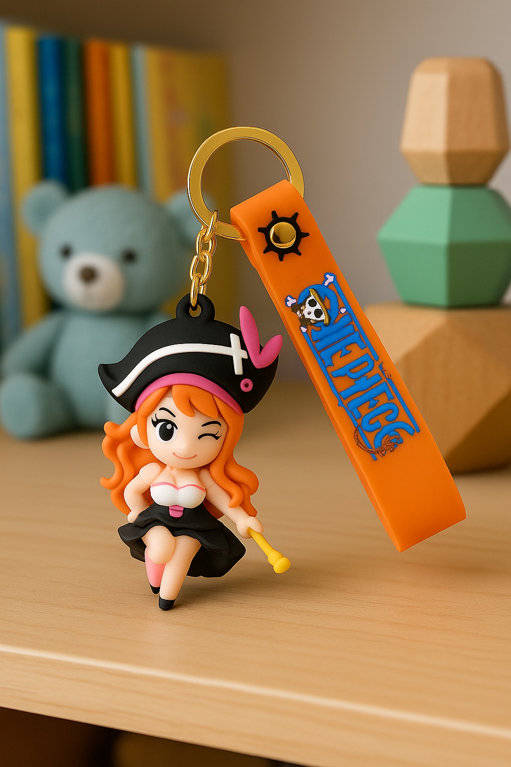 Anime Pirate Girl Keychain