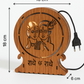 Radha Krishna Wooden LED Lamp-