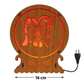 Radha Krishna Wooden LED Lamp-