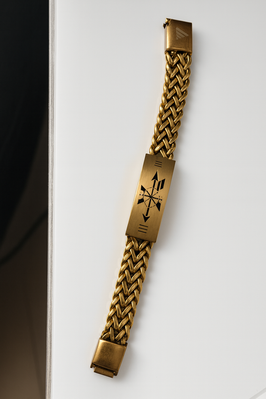 Premium Gold Stainless Steel Men’s Bracelet