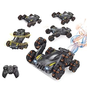 🚗 Camin 6WD Spray Drift Stunt Car | 360° Rotating RC Car with Remote,