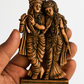 Radha Krishna Bronze Finish Miniature Idol