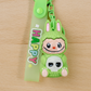 Cute Green Bunny “HAPPY” Keychain