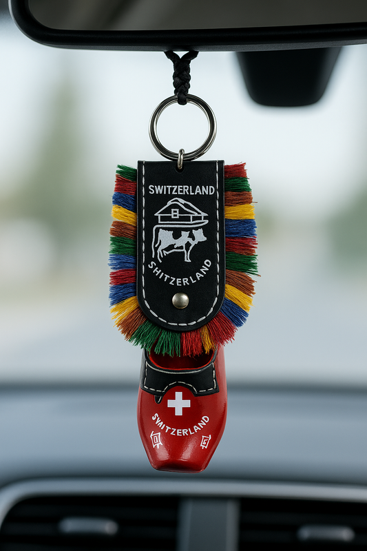 Multicolor Tibetan Prayer Wheel Keychain