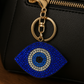 Blue Evil Eye Rhinestone Keychain