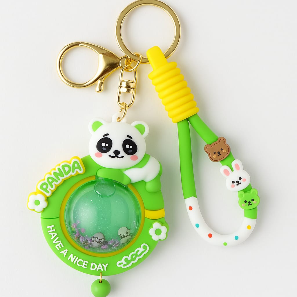 Cute Panda Charm Keychain