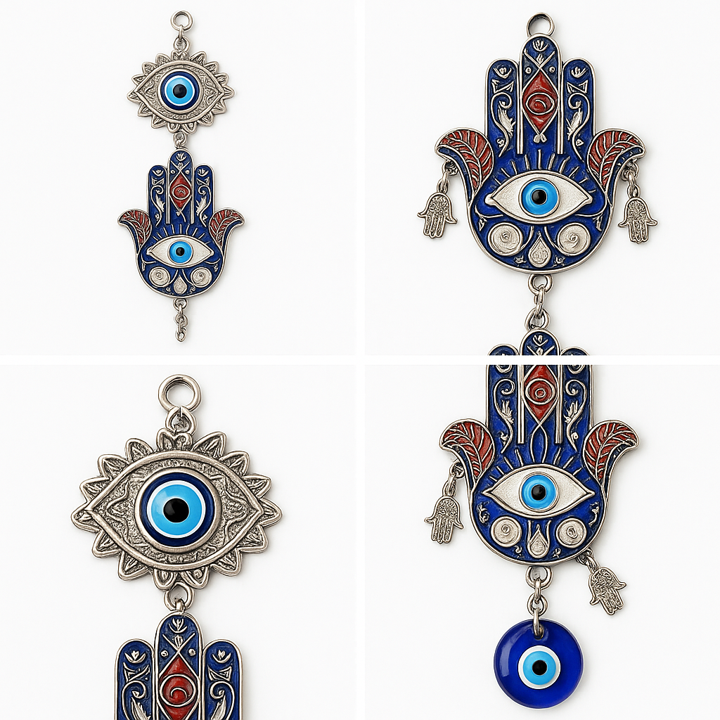 🧿✨ Evil Eye Hamsa Metal Hanging