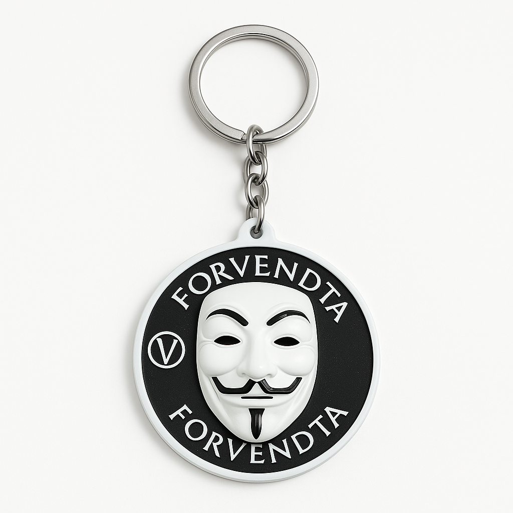Anonymous Mask Keychain