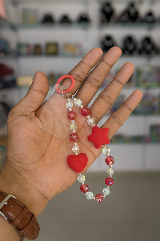 Crystal Beaded Phone Charm