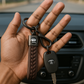 🚘 Premium TATA Leather Braided Keychain