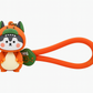 Cute Dino Costume Fox Keychain
