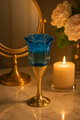 💎 Blue Rose Golden Stem Decorative
