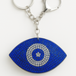 Blue Evil Eye Rhinestone Keychain