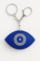 Blue Evil Eye Rhinestone Keychain