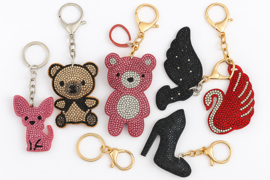 Rhinestone Keychain - 10 varient