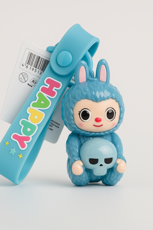 LABUBU Blue Bunny Keychain