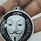 Anonymous Mask Keychain