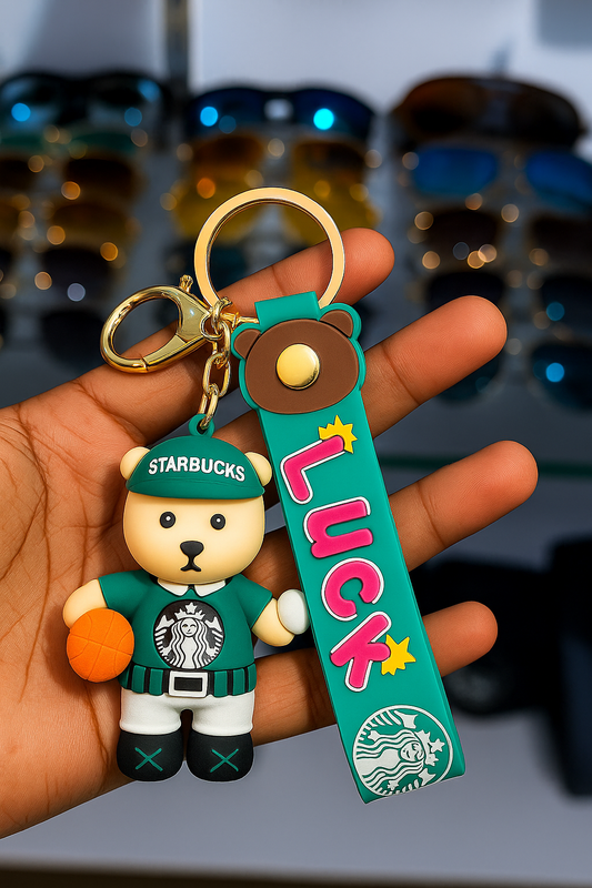 Starbucks Bear “LUCK” Keychain
