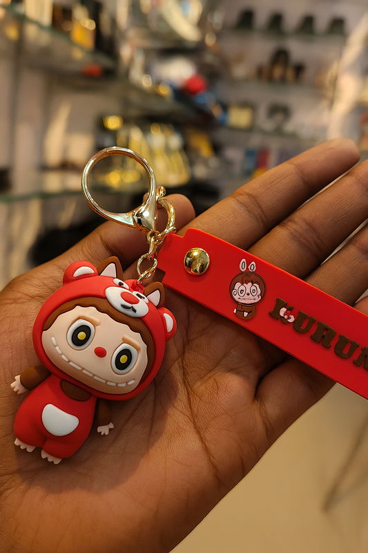 Labubu Red Bear Keychain
