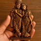 Radha Krishna Bronze Finish Miniature Idol
