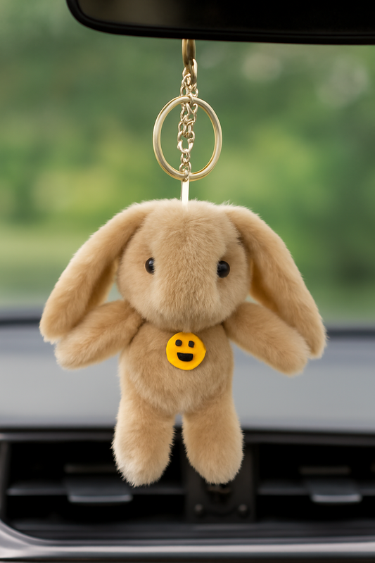 Cute Plush Bunny Keychain