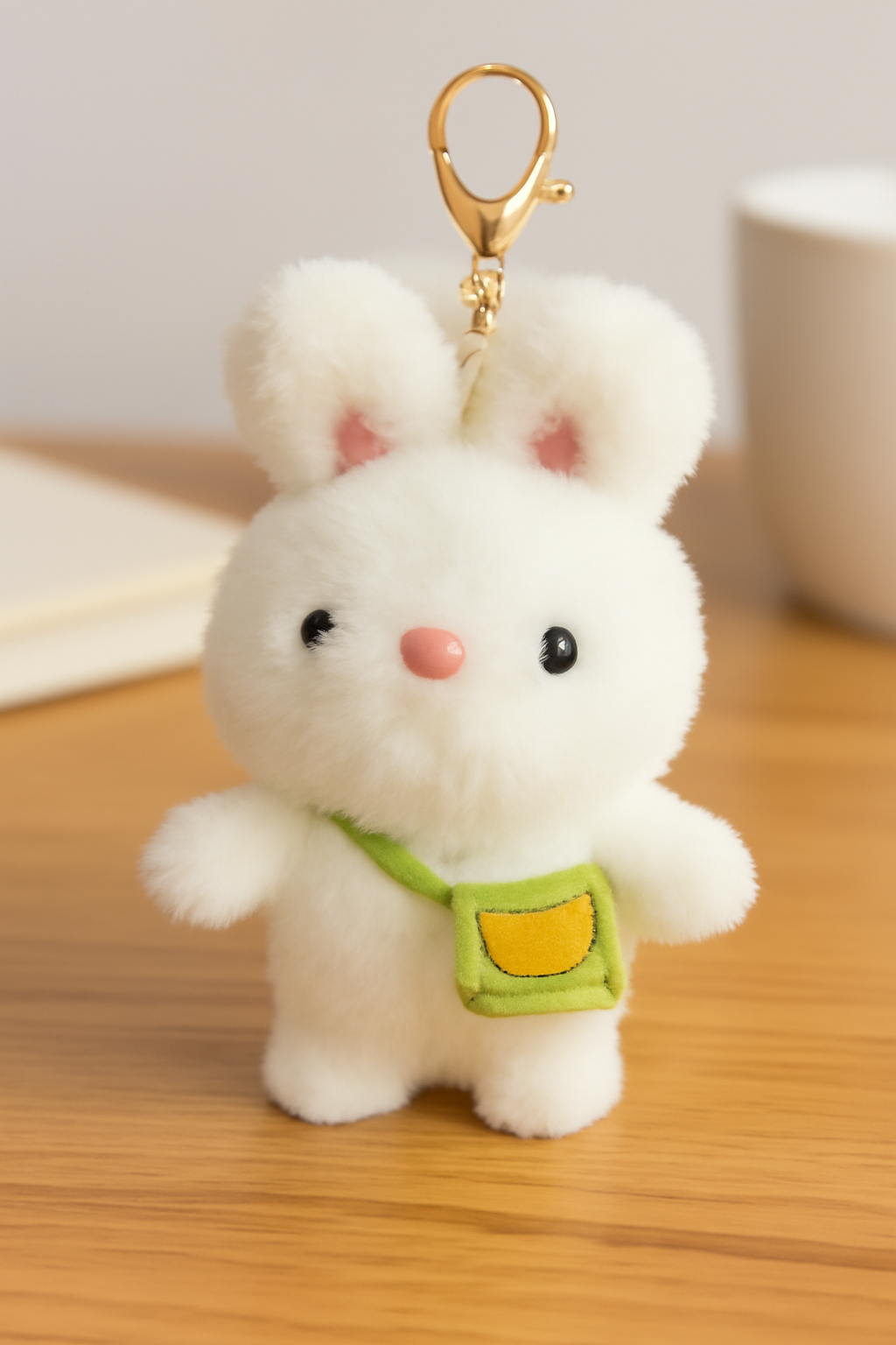 Cute Fluffy Bunny Keychain